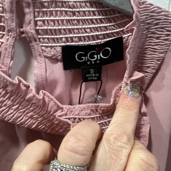 NWT GiGiO|Pink Sleeveless Blouse|Size Small - Picture 4 of 8